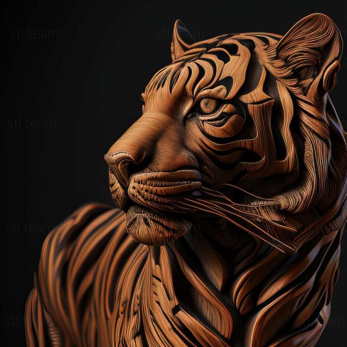 3D model Zabrodsky Tiger famous animal (STL)
